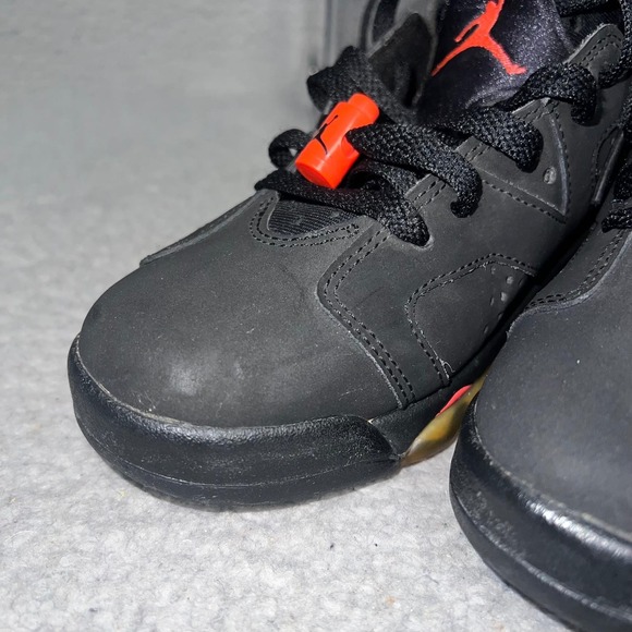 Nike Air Jordan 6 Retro 2014 Infrared Sneakers Sz 7Y Womens 8.5 Black 384665-023 - Picture 8 of 8